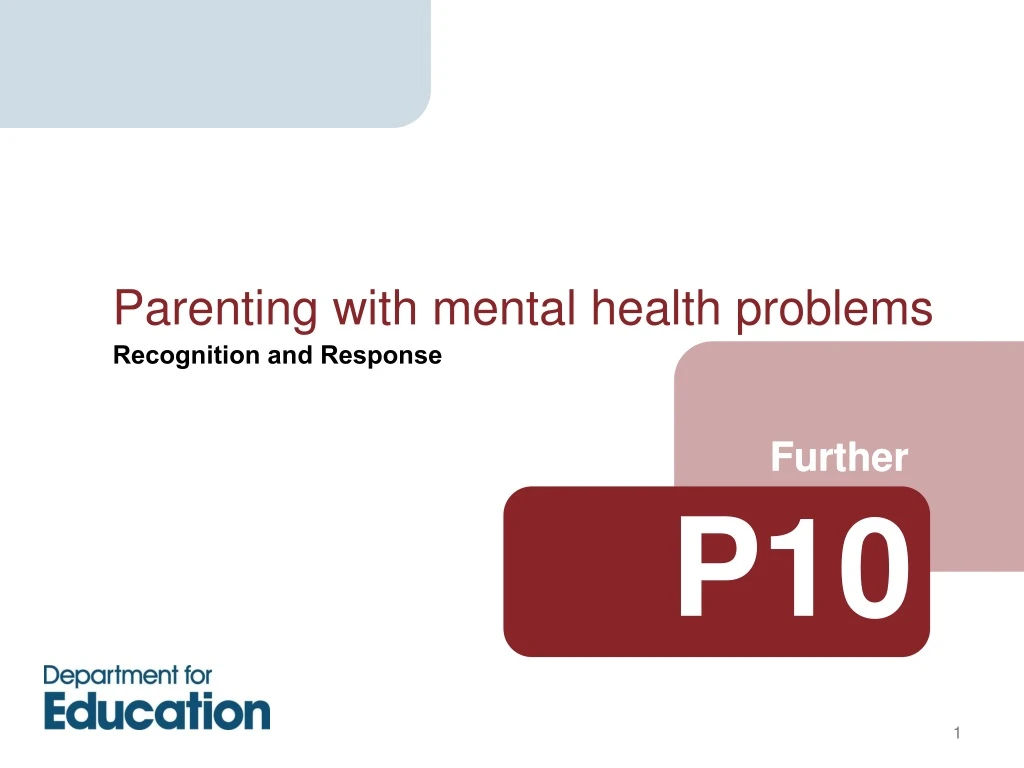 parenting with mental health problems