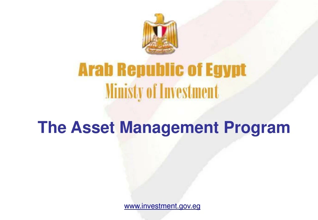the asset management program