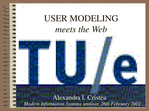 USER MODELING  meets the Web