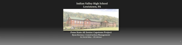 Penn State AE Senior Capstone Project Ryan  Korona  | Construction Management