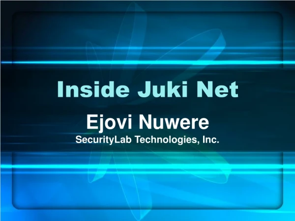 Inside Juki Net