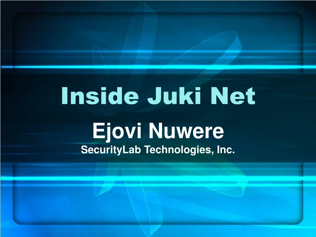 inside juki net