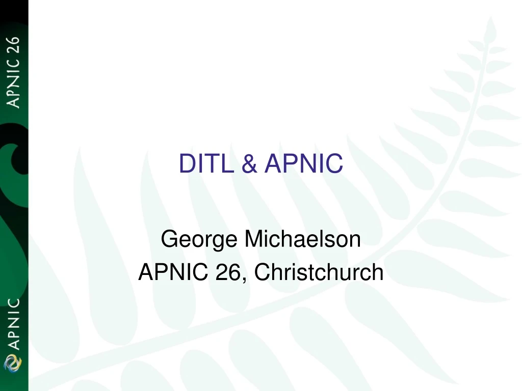 ditl apnic