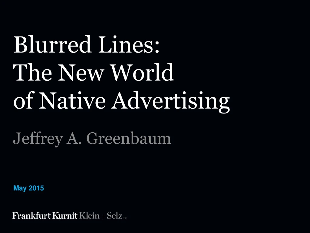 blurred lines the new world of native advertising