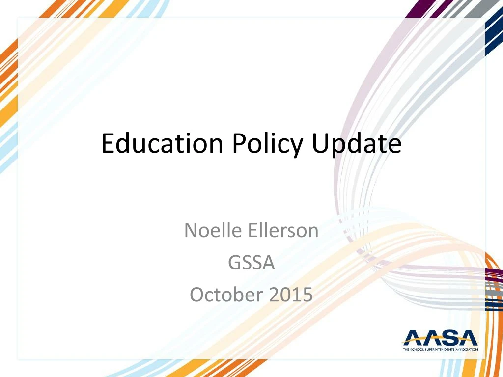 education policy update