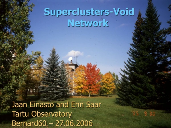 Superclusters-Void Network