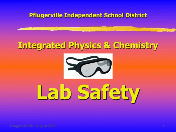 Pflugerville Independent School District Integrated Physics &amp; Chemistry