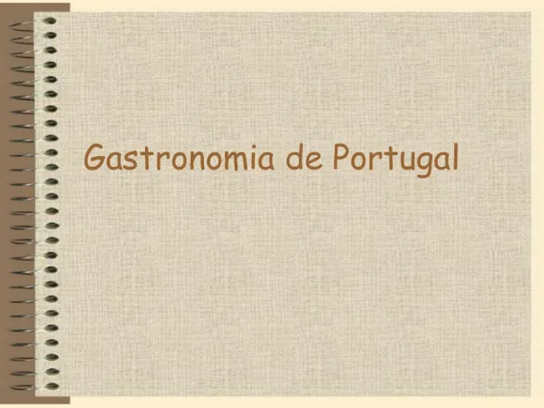Gastronomia de Portugal