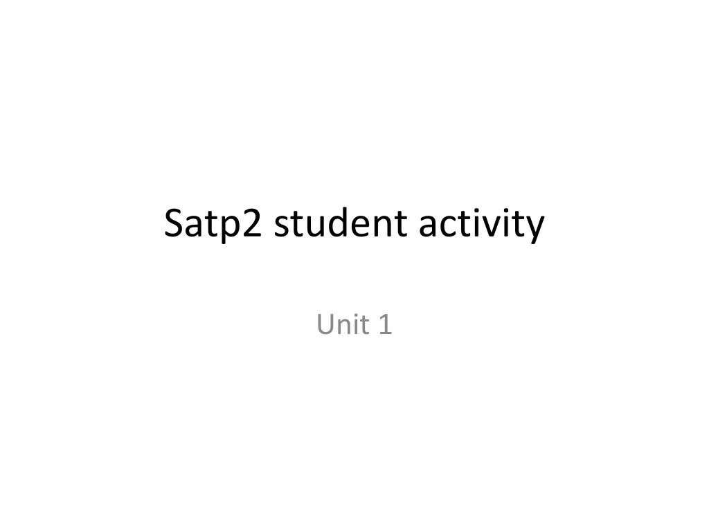 satp2 student activity