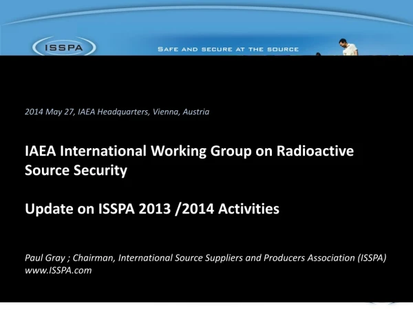 2014 May 27, IAEA Headquarters, Vienna, Austria