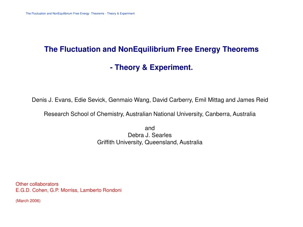 the fluctuation and nonequilibrium free energy theorems theory experiment
