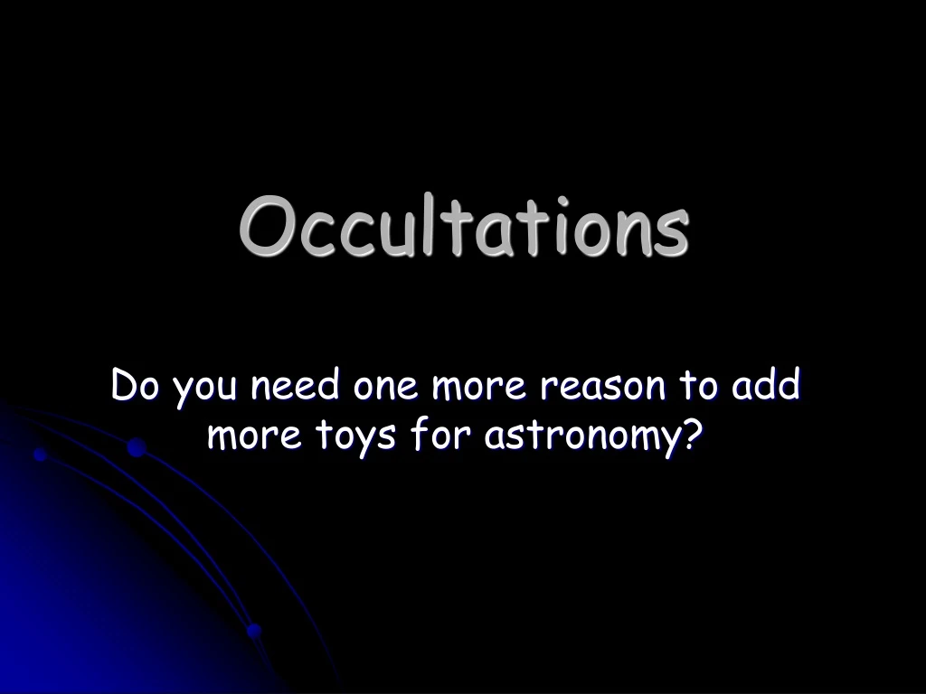 occultations