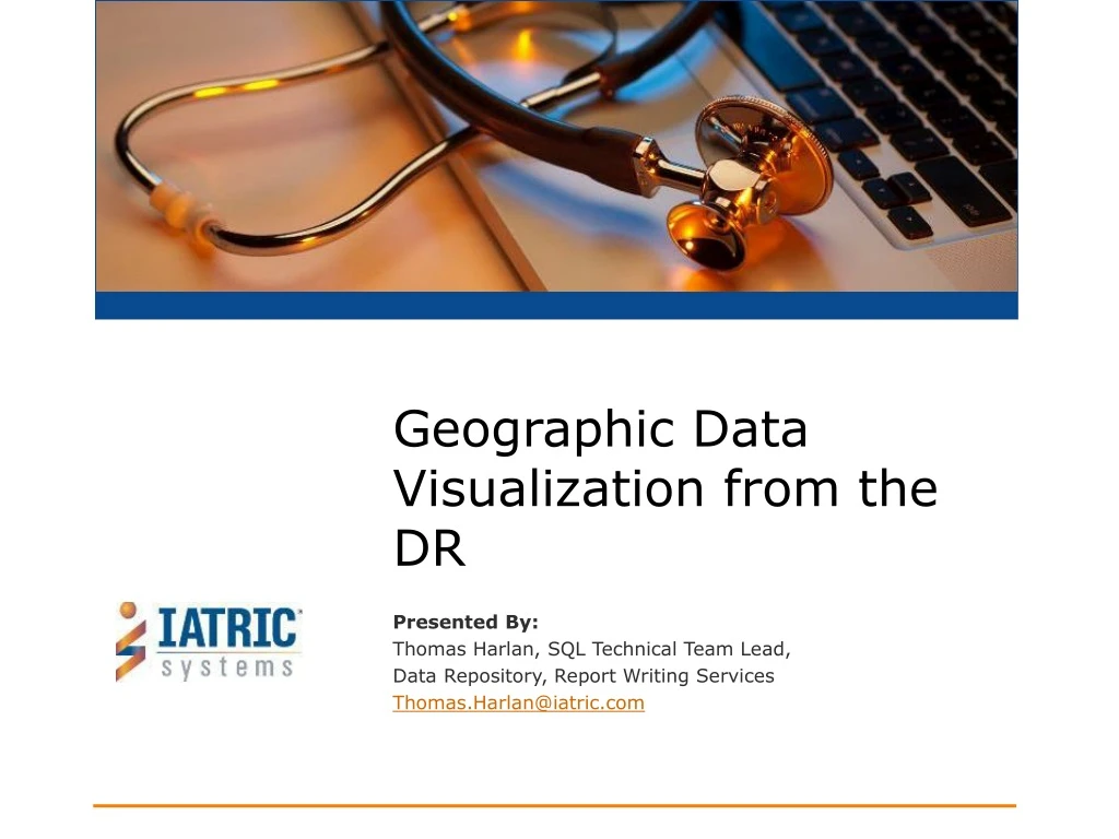 geographic data visualization from the dr