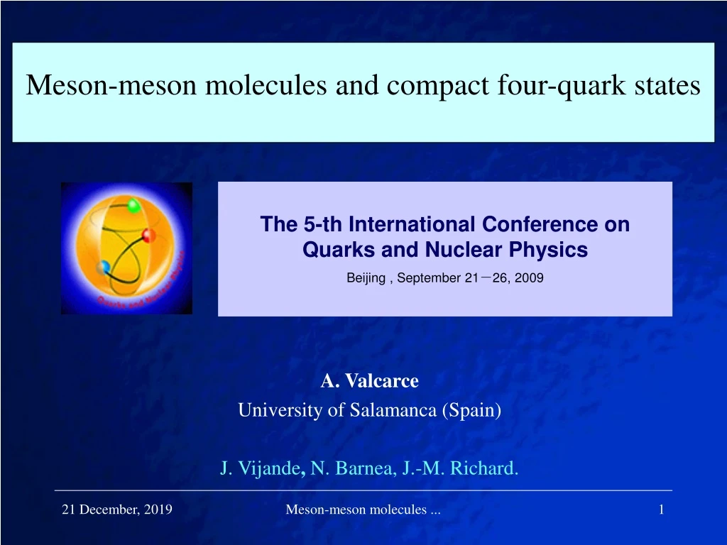 the 5 th international conference on quarks