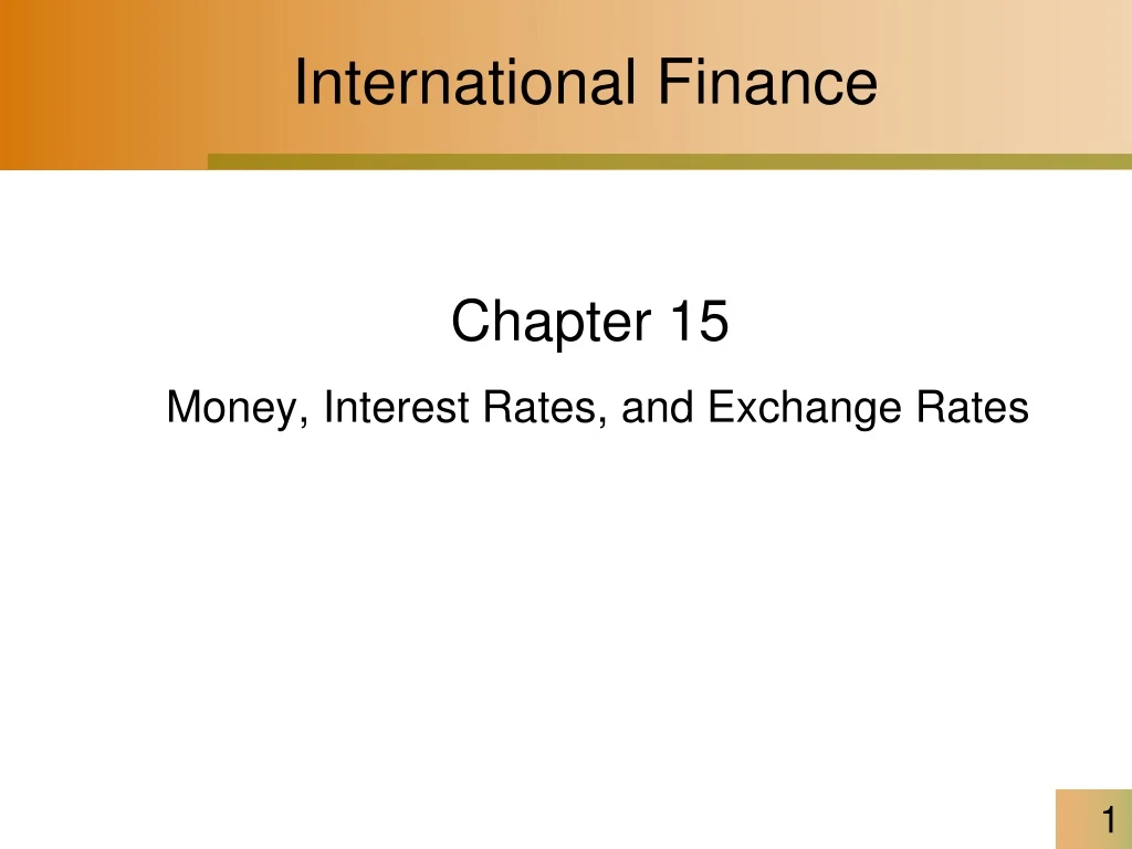 international finance