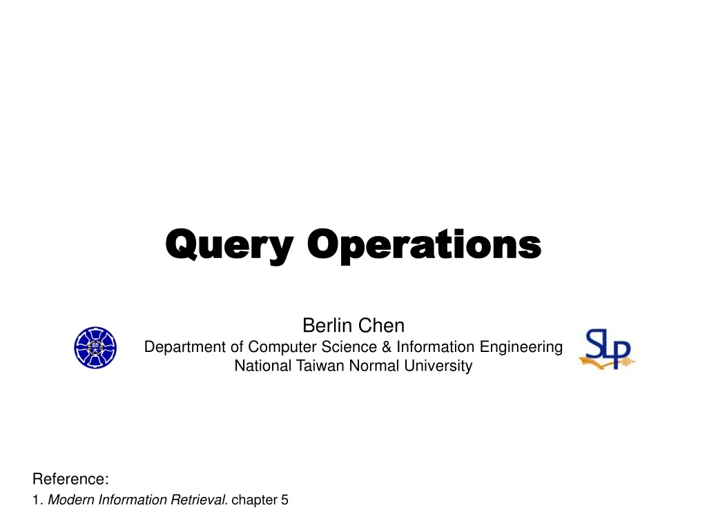 query operations