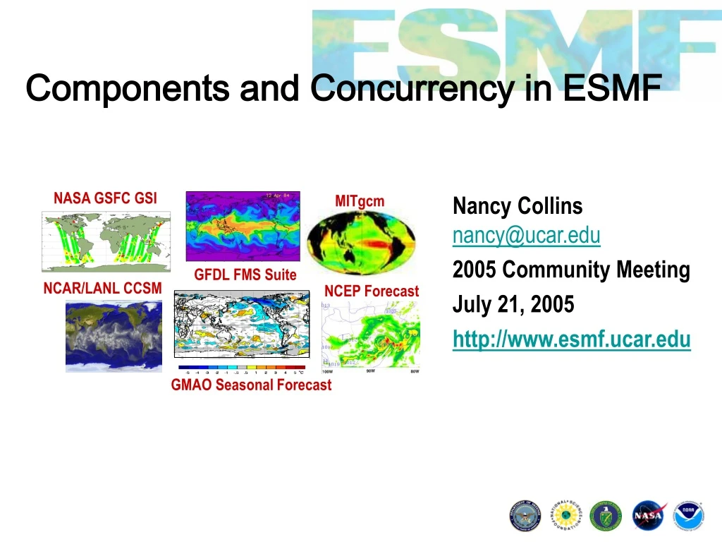 components and concurrency in esmf