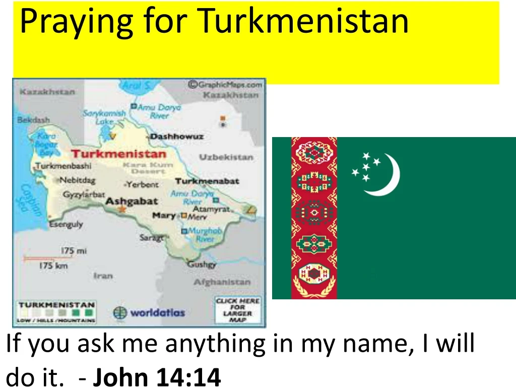 praying for turkmenistan