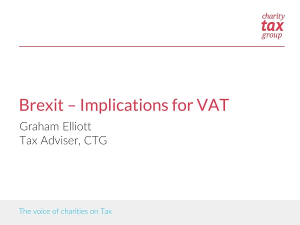 Brexit – Implications for VAT