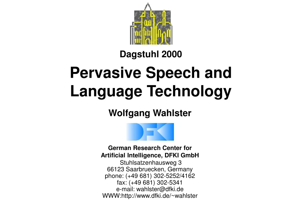 dagstuhl 2000 pervasive speech and language