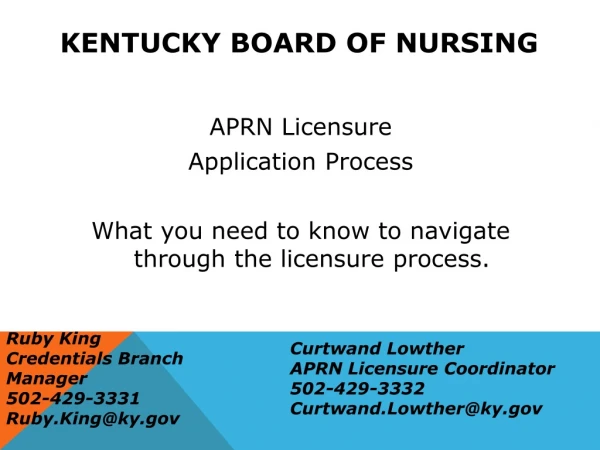 Kentucky Board of Nursing