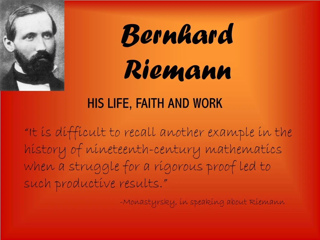 bernhard riemann