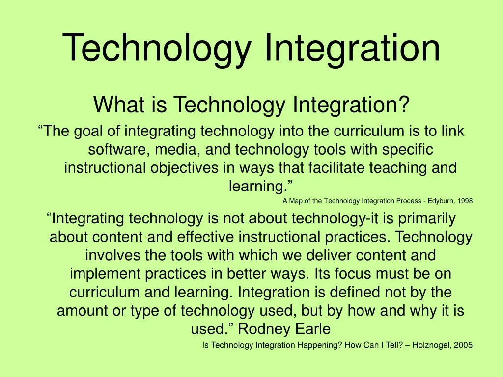 technology integration