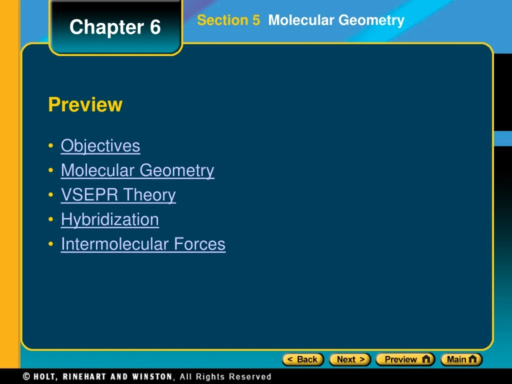 section 5 molecular geometry