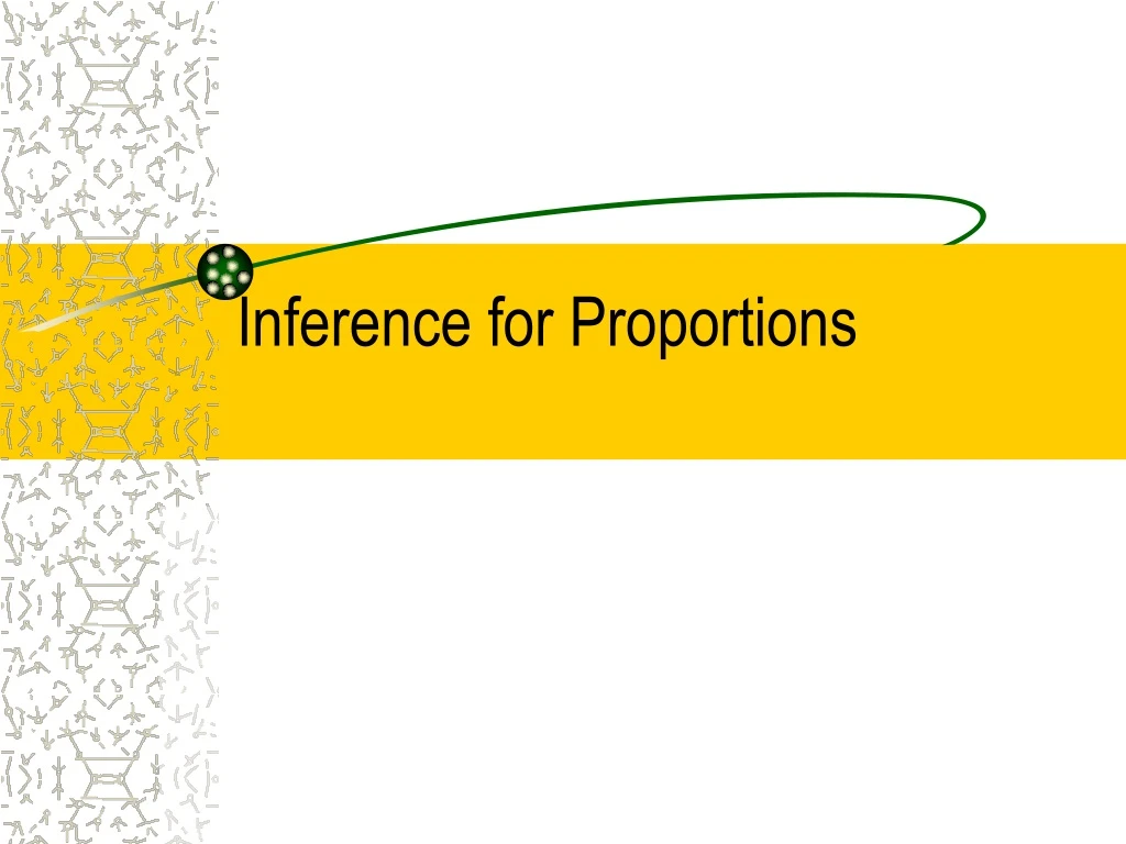 inference for proportions