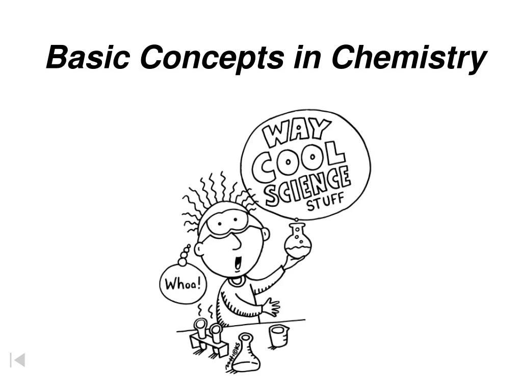 basic concepts in chemistry