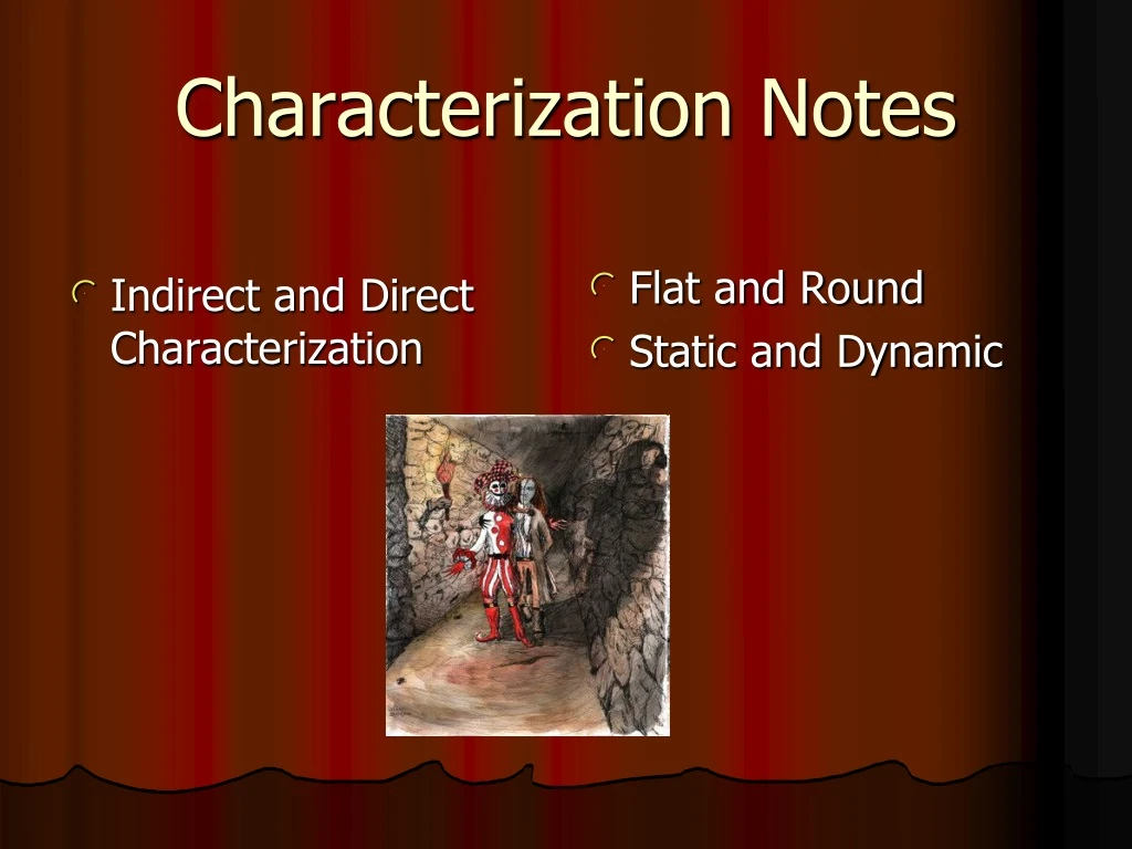 characterization notes