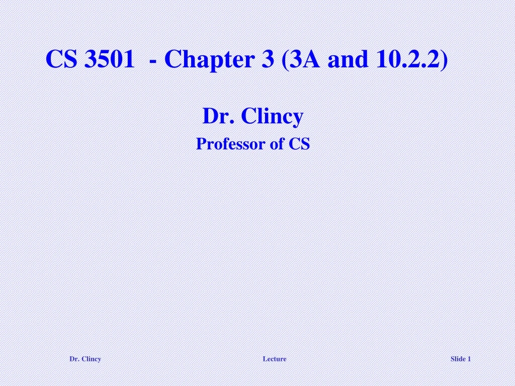 cs 3501 chapter 3 3a and 10 2 2