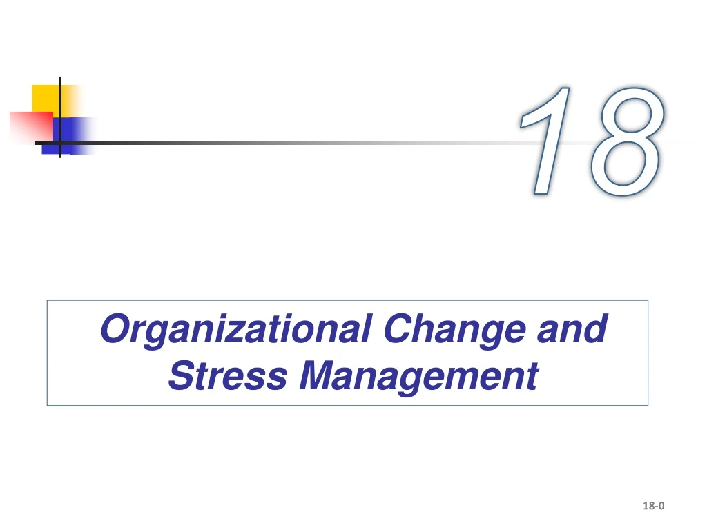 organizational change and stress management
