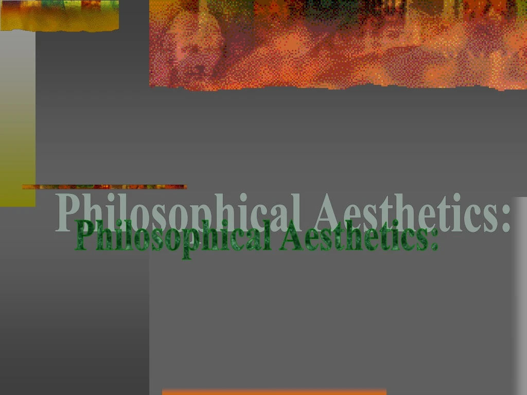 philosophical aesthetics