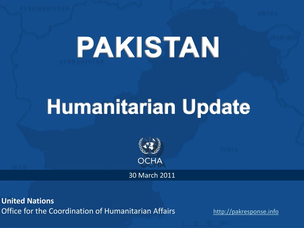 pakistan humanitarian update