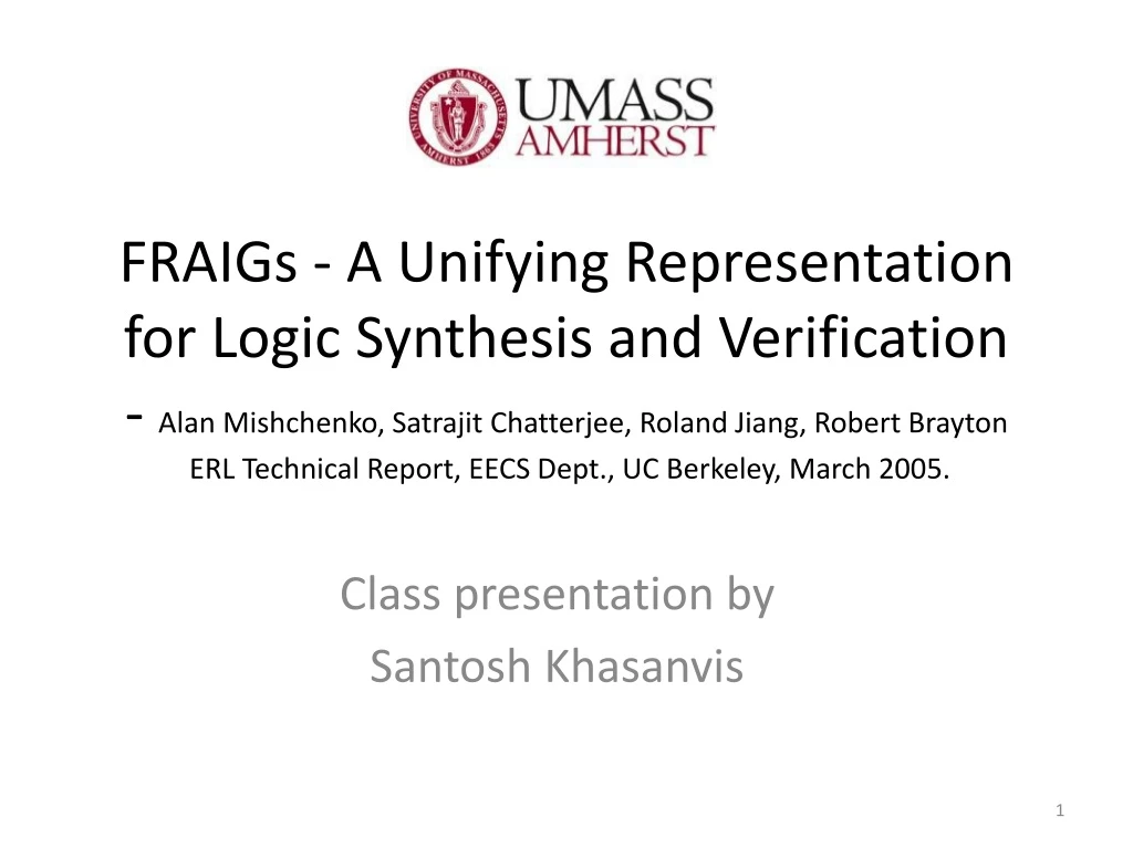 class presentation by santosh khasanvis