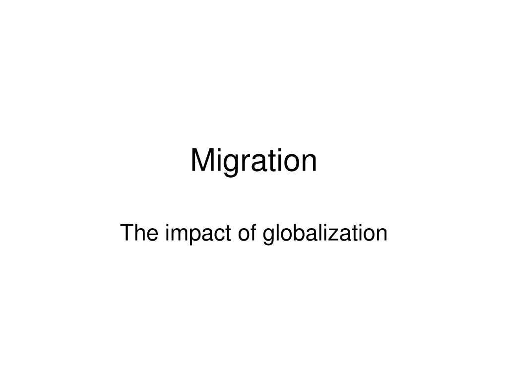 migration