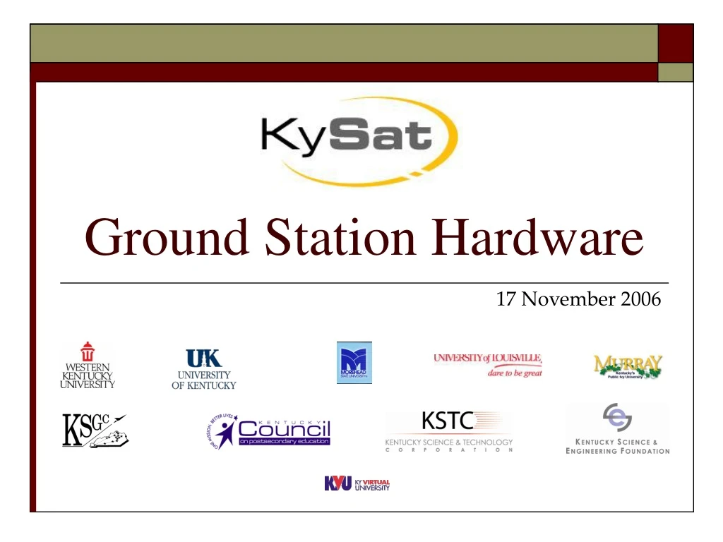 ground station hardware