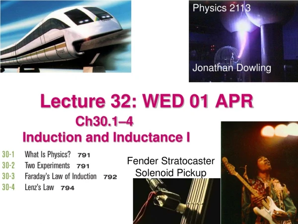 Lecture 32: WED 01 APR
