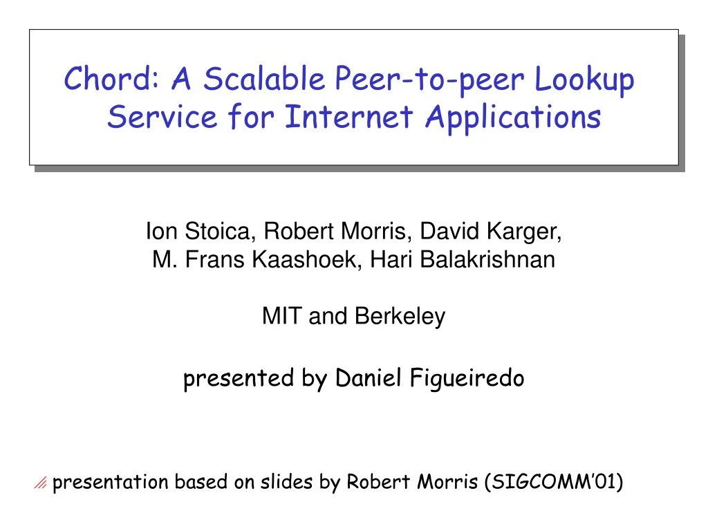 chord a scalable peer to peer lookup service