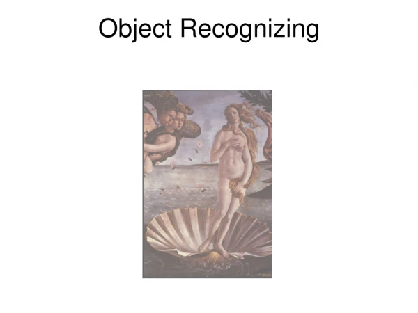 Object Recognizing