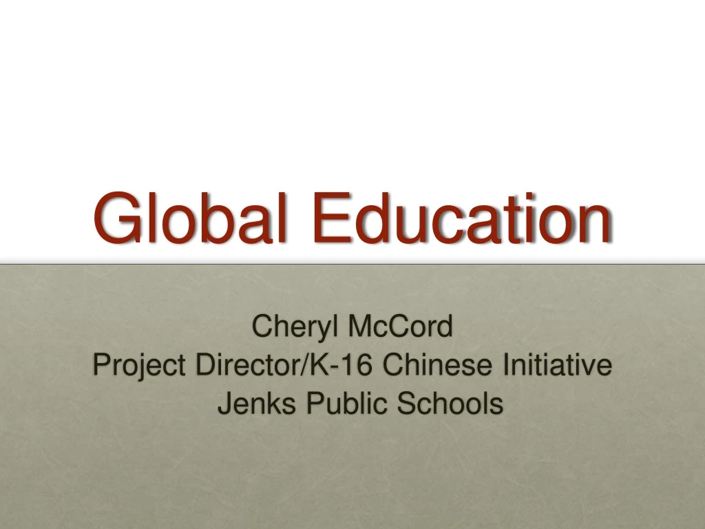 global education