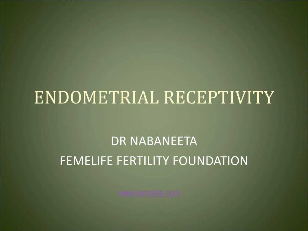 endometrial receptivity