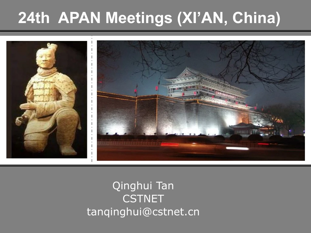 24th apan meetings xi an china