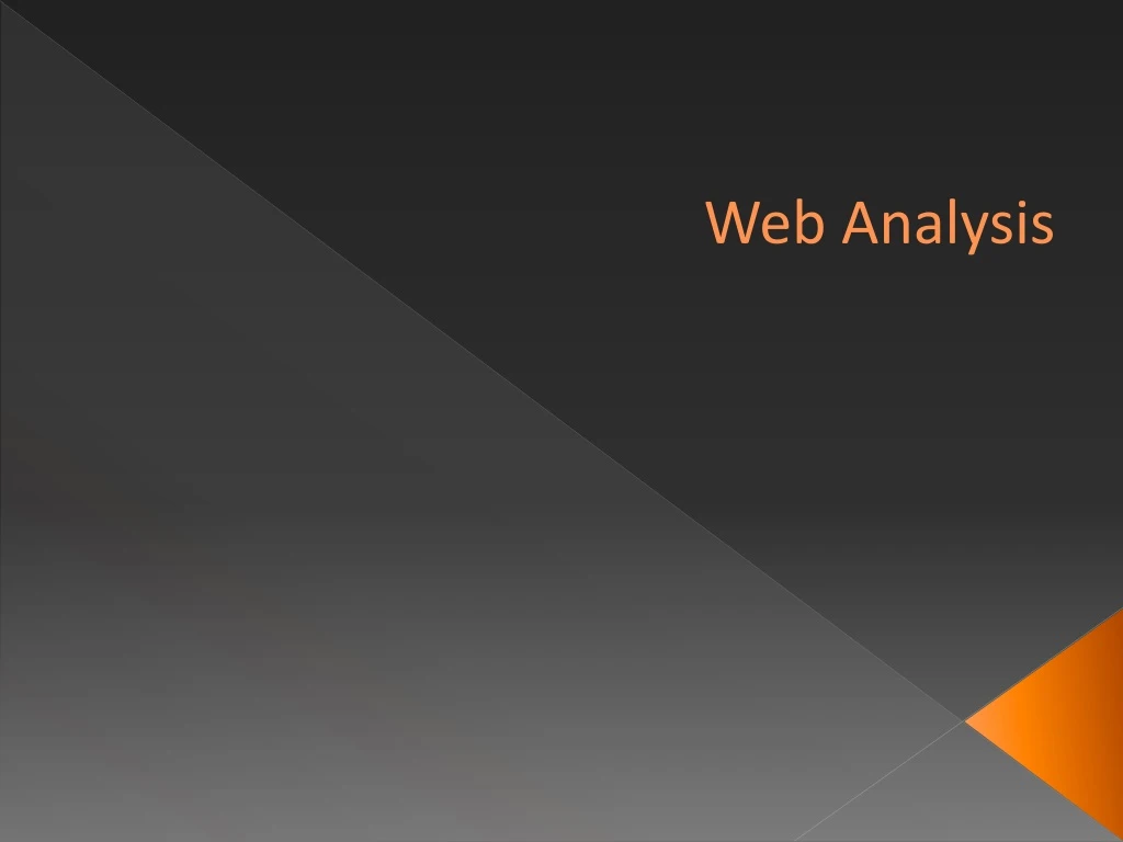 web analysis