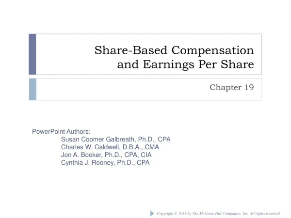 Share-Based Compensation and Earnings Per Share