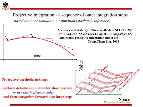 Projective Integration - a sequence of outer integration steps