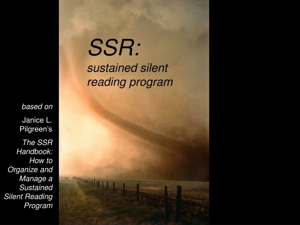 ssr sustained silent reading program