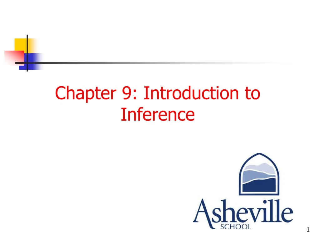 chapter 9 introduction to inference