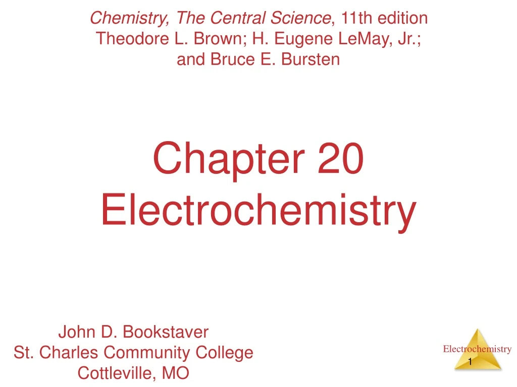 chapter 20 electrochemistry